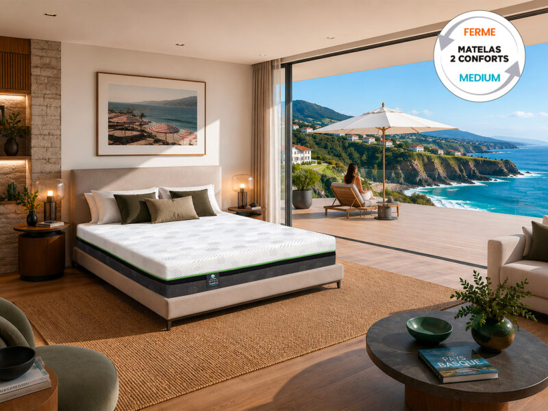 Ambiance matelas Las-Vegas de la collection Dunlopillo Holid'D
