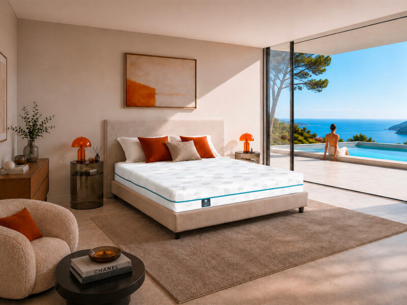 Ambiance matelas Maldives de la collection Dunlopillo Holid'D