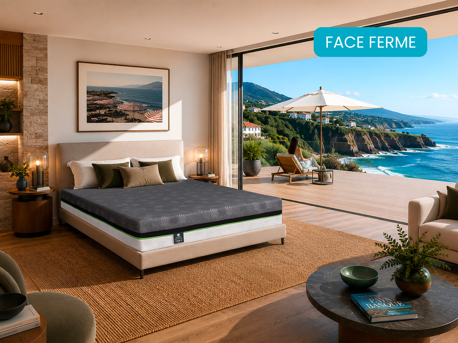 Ambiance matelas Las-Vegas ferme de la collection Dunlopillo Holid'D